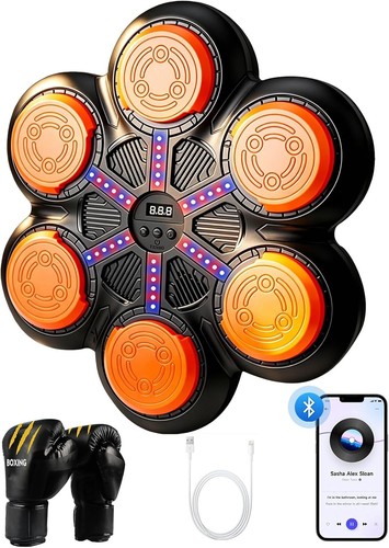 Music boxing machine with - music,